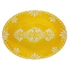 Le Cadeaux Melamine 16" Oval Platter PALOMA YELLOW