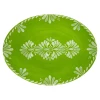 Le Cadeaux Melamine 16" Oval Platter PALOMA GREEN