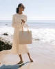 graf lantz JAUNT Merino Wool Tote - Feather/Heather White/White