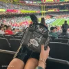 Clear Stadium Bag Midnight black