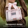 Clear Stadium Bag Pink Bow