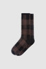 Barefoot Dreams CC Buffalo Plaid Socks - Umber Multi