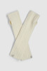 Barefoot Dreams Pointelle Fingerless Gloves - PEARL