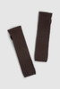 Barefoot Dreams Pointelle Fingerless Gloves - UMBER