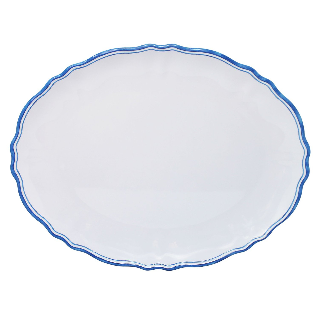 Le Cadeaux Melamine 16" Coupe Oval Platter - Thumbnail 4