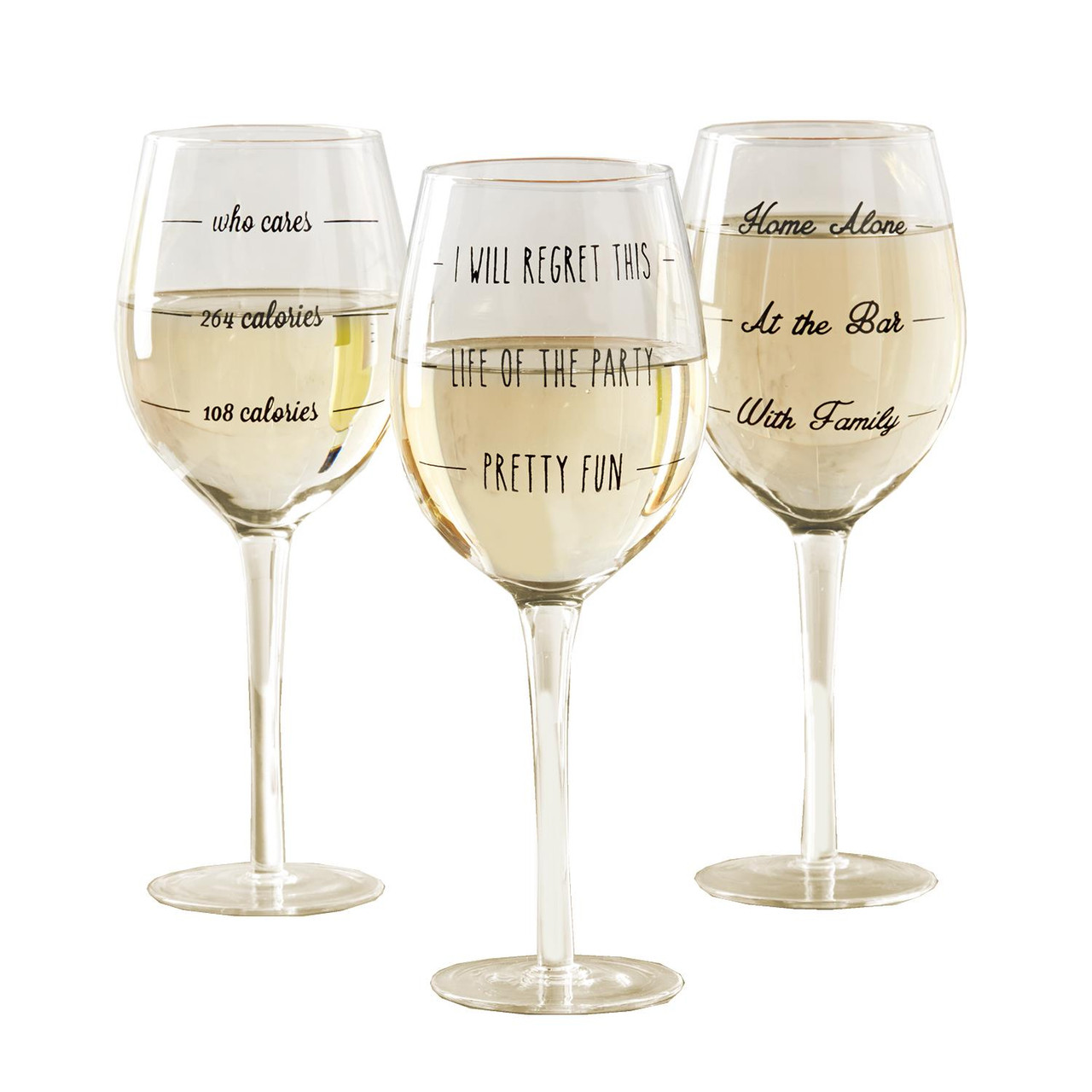 Funny Personalized Wine Glasses - Engraved Fun and Cute Novelty Wine Glass