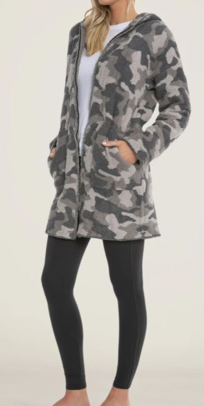 Barefoot Dreams Cozychic Camo Anorak 