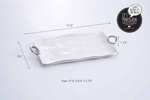 Pampa Bay Handle with Style Large Platter CER2610 Pampa Bay Handle with Style Large Platter CER2610