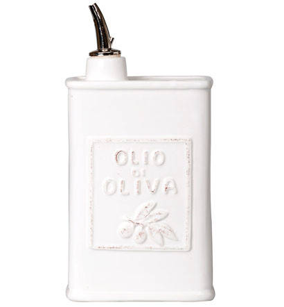 Vietri Lastra White Olive Oil Can