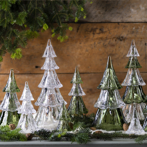 Juliska Berry & Thread Stackable Glass Tree Set Small - CLEAR - 3 pieces