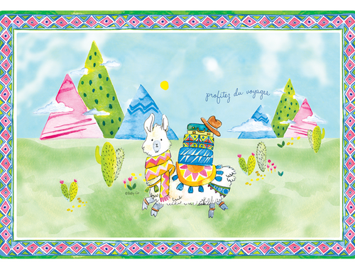 Baby Cie Placemat - Llama - individual