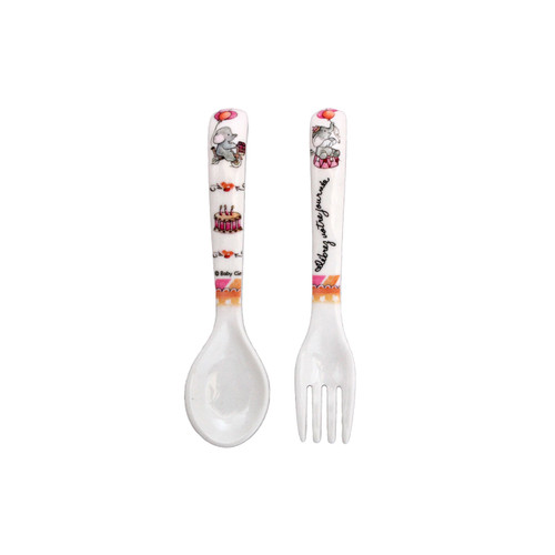 Baby Cie Fork and Spoon Set - Elephant
