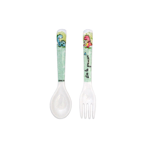 Baby Cie Fork and Spoon Set - Dinosaur