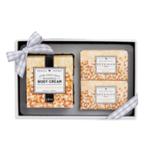 Beekman Honey & Orange Blossom Bar Soap & Body Cream Sampler