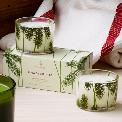 Frasier Fir PINE NEEDLE Poured Candle - Set of 2
