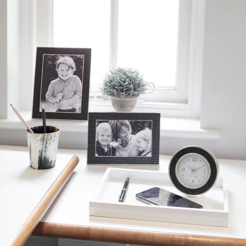 Addison Ross Faux Croc Black Frame 5 x 7