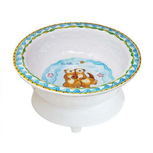 Baby Cie Section Melamine Suction Bowl- Otter