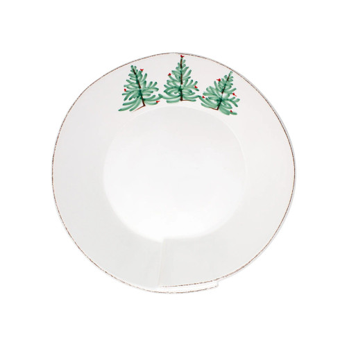 Vietri Lastra Holiday Medium Shallow Serving Bowl