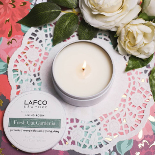 Lafco Living Room Travel Candle 4 oz.- Fresh Cut Gardenia (17041) Lafco Living Room Travel Candle 4 oz.- Fresh Cut Gardenia (17041)