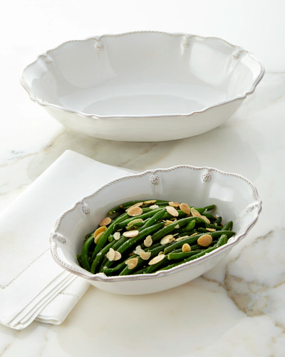 Juliska B & T Medium Oval Serving Bowl White