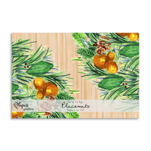 Christmas Greens Paper Placemats