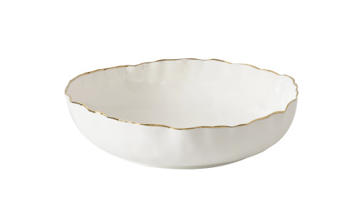 Pampa Bay Gold Portofino XL Shallow Bowl Pampa Bay Gold Portofino XL Shallow Bowl
