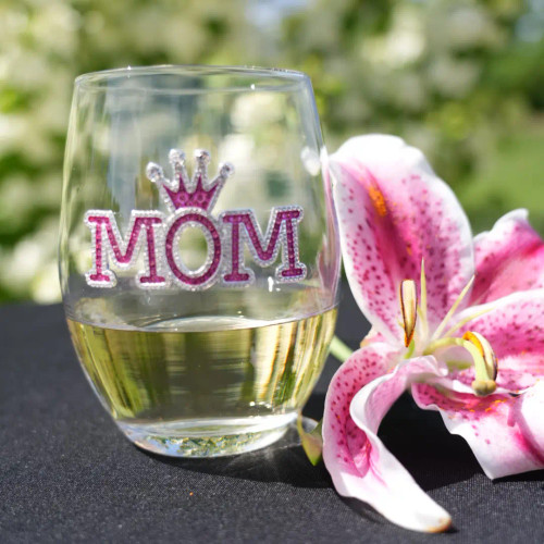 QJewels Stemless Wine Glass - MOM