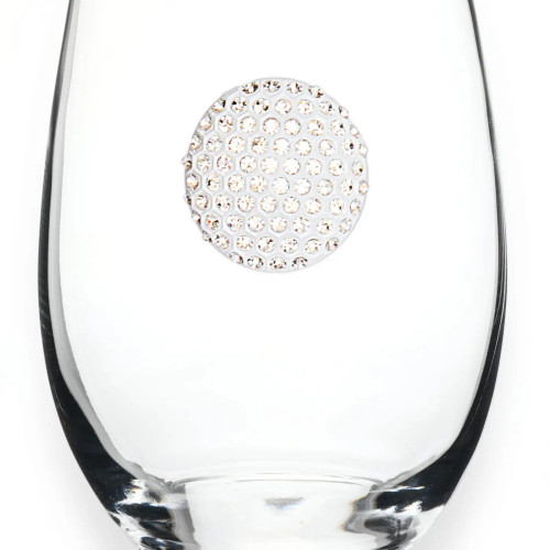 QJewels Stemless Wine Glass - GOLF BALL