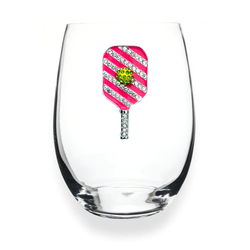 QJewels Stemless Wine Glass - PICKLEBALL
