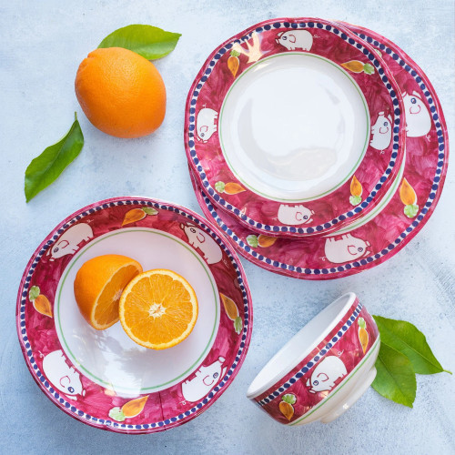 Vietri Melamine Campagna Porco Cereal Bowl