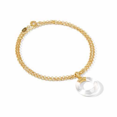 Julie Vos Madison Statement Pendant Tortoiseshell