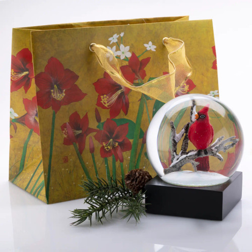 CoolSnowGlobes Cardinal Singing Snow Globe