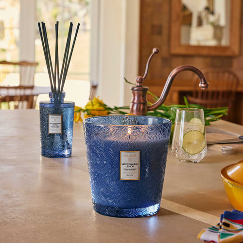 Voluspa Mediterranean LEMON 3 Wick Hearth Candle