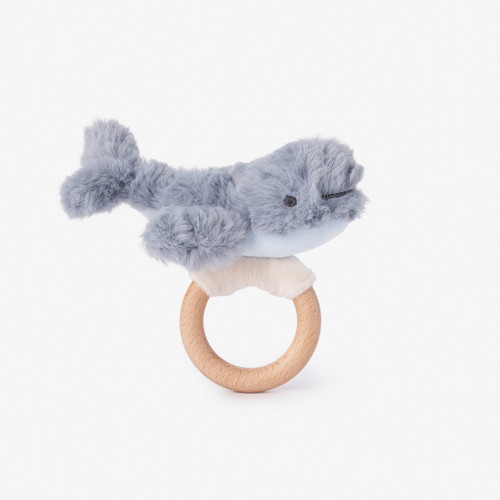 EB Ring Rattle -  Plush Whale