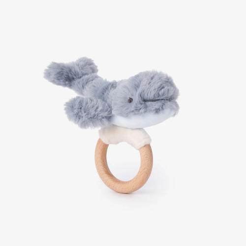 EB Ring Rattle -  Plush Whale