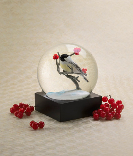 CoolSnowGlobes CHICKADEE Snow Globe