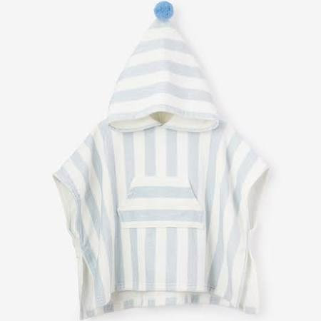 EB Beach Poncho Blue