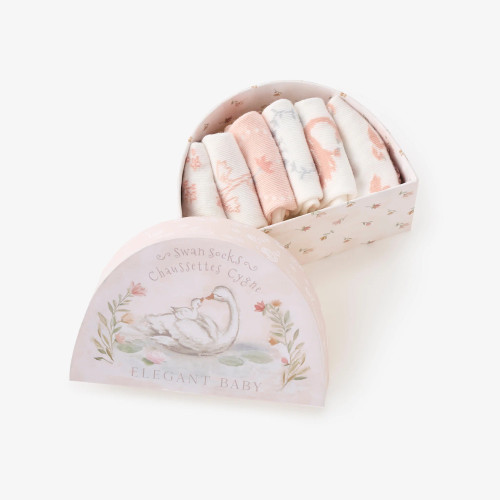 EB Swan Lake Socks Set/6 Pink