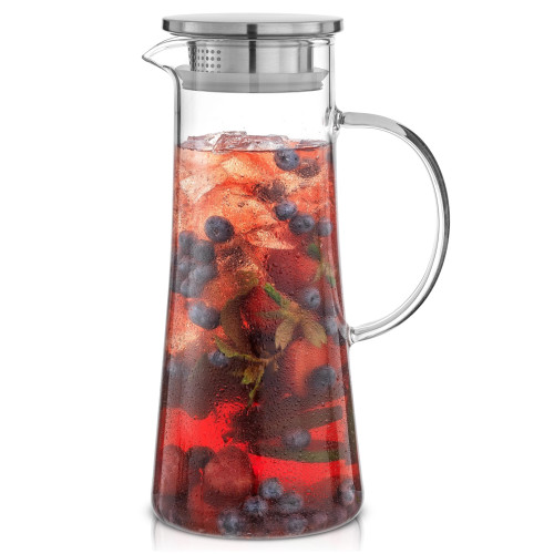 Breeze Summer Drink Pitcher with Stainless Steel Lid