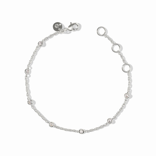 Julie Vos SILVER Celeste Delicate Bracelet CZ