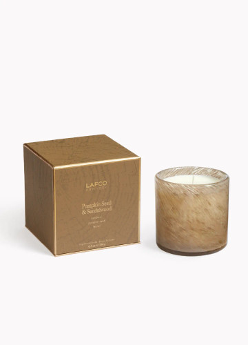 Lafco Holiday Pumpkin Seed and Sandalwood 6.5 oz. Candle