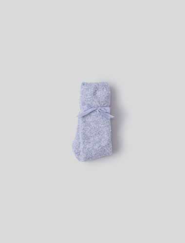Barefoot Dreams Cozychic Heathered Socks S/M SNOWDROP