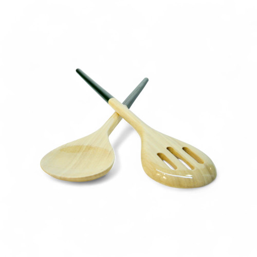 Bamboo REFINED Salad Server Set DARK GREEN Bamboo REFINED Salad Server Set DARK GREEN