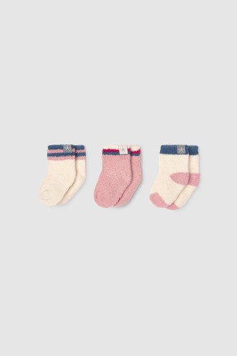 Barefoot Dreams CCL Baby Heart 3 pk Sock Set