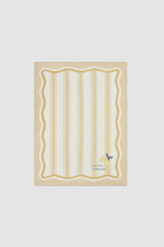 Barefoot Dreams Cozychic LEMON Stroller Blanket