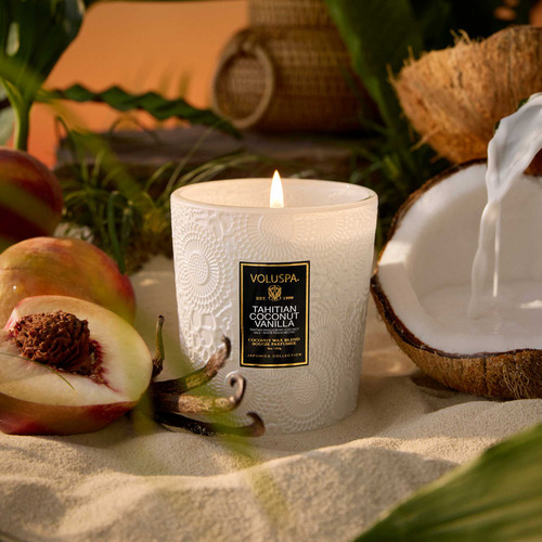 Voluspa Tahitian Coconut Vanilla Classic Candle 9 oz.