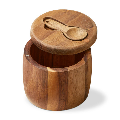 Acacia Wood Salt Cellar
