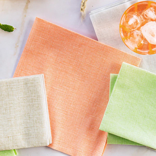 Vietri Papersoft Dinner Napkin Pack of 20 - EASY SALMON