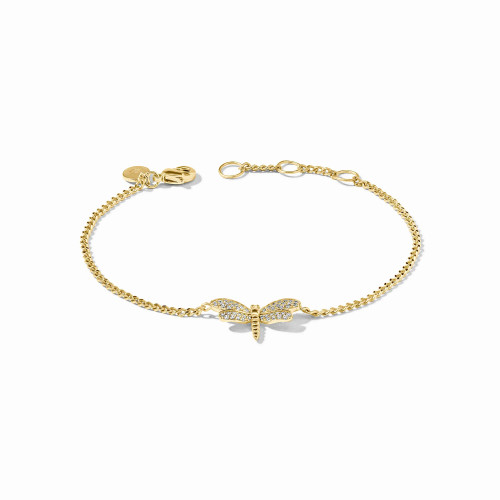 Julie Vos DRAGONFLY Pave Delicate Bracelet CZ