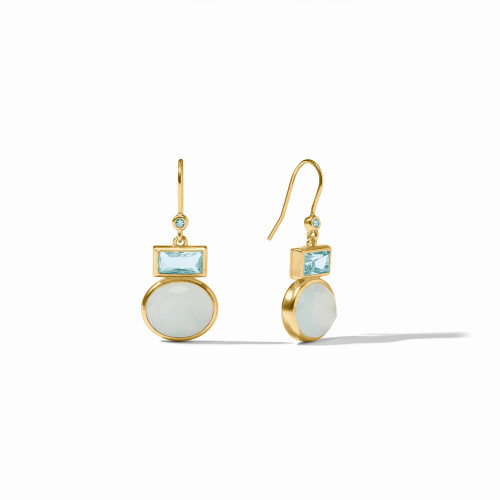 Julie Vos JOLIE Midi Earring Aquamarine Blue